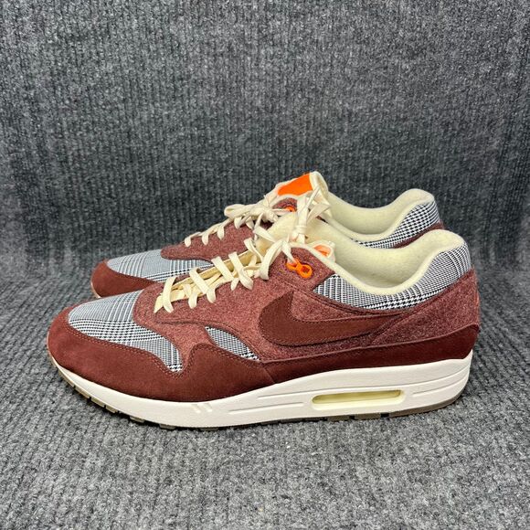 Nike Air Max 1 Houndstooth Bronze Eclipse Total Orange Mens 14 CT1207-200 - Picture 3 of 8